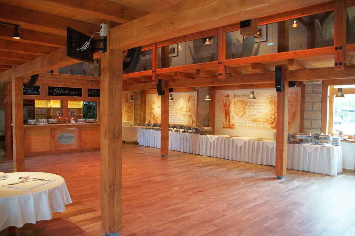 Heidescheune mit Tanzmöglichkeit